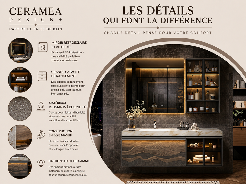 Ensemble meuble vasque Névara - Céraméa Design