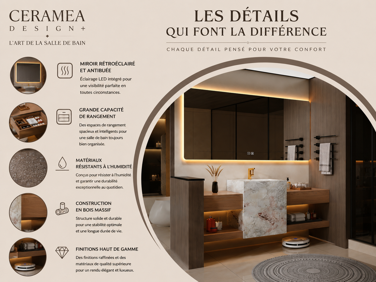 Ensemble meuble vasque Althéa - Céraméa Design